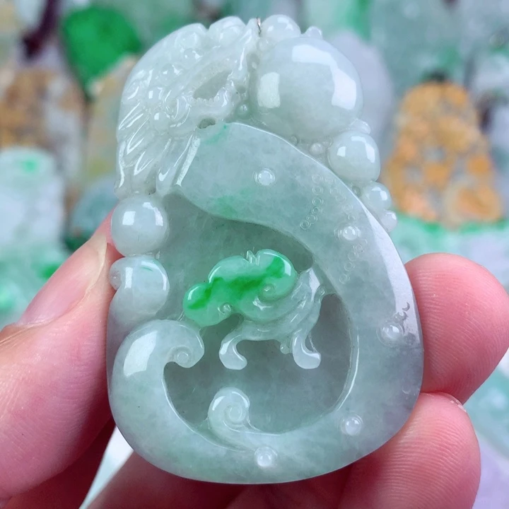 翡翠未镶嵌吊坠(不含链)