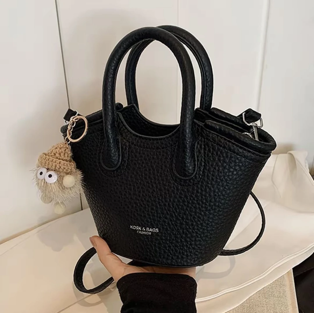 轻奢百搭高级感气质时尚斜挎女士包6084黑