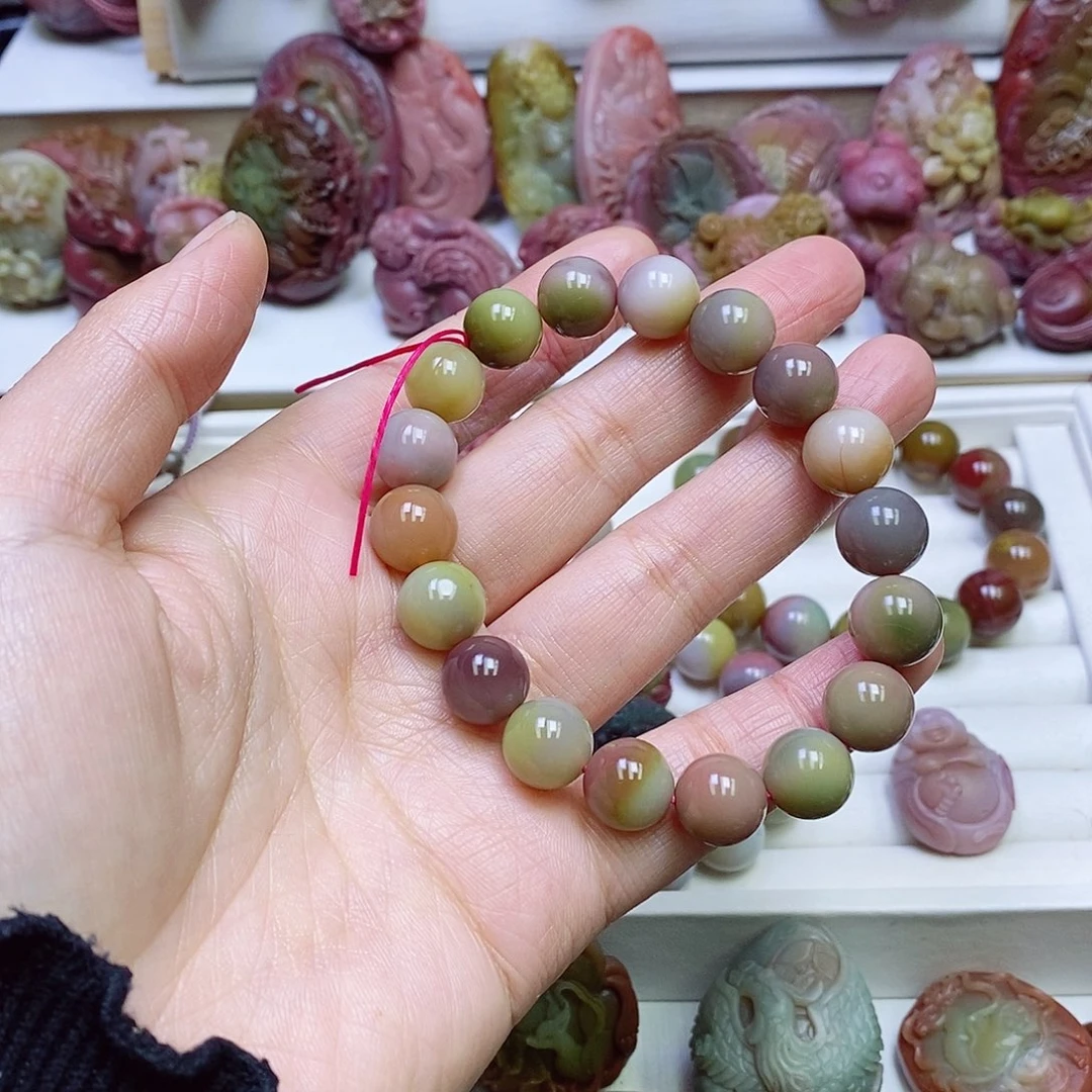 玛瑙/玉髓盐源玛瑙手链未镶嵌