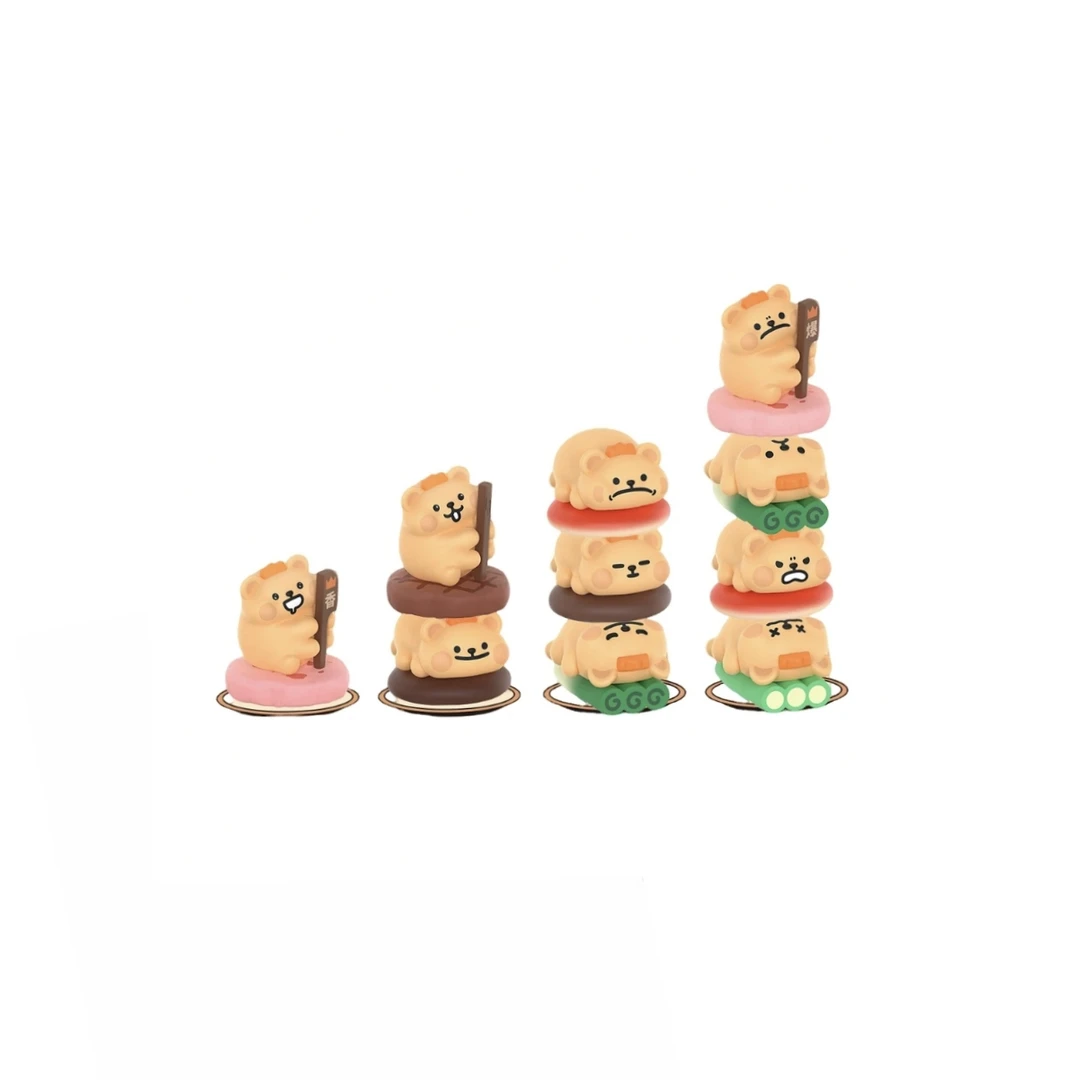 【超萌好物】玩点无限 小熊虫烤串串系列叠叠乐 收藏盲盒