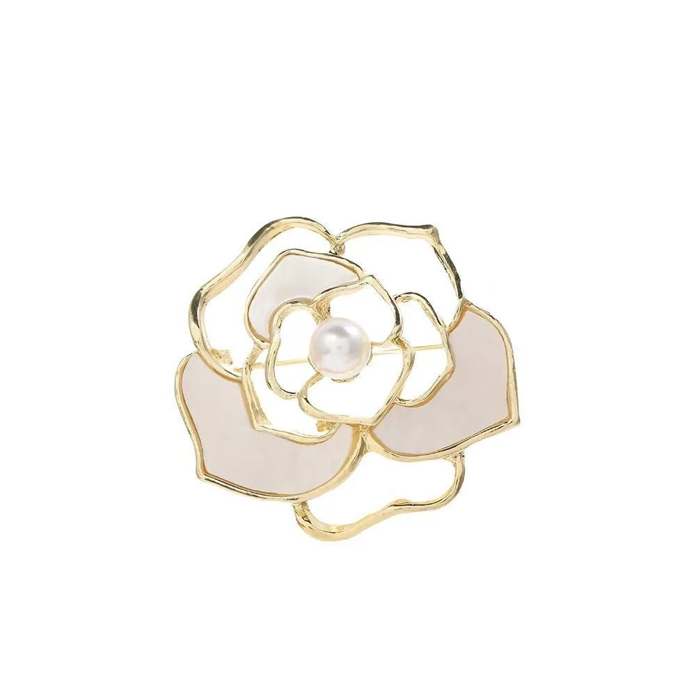 诗绪荷花心形胸针