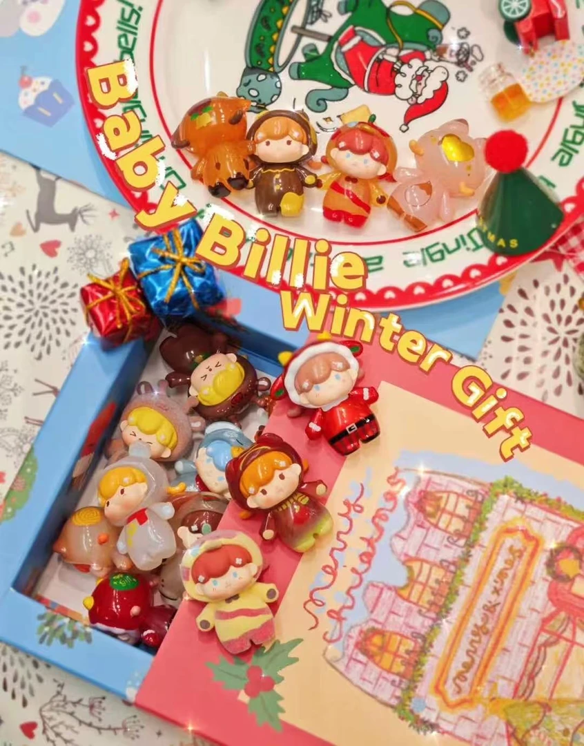 【默认拆盒~】比莉的暖冬派对系列盲盒摆件可爱