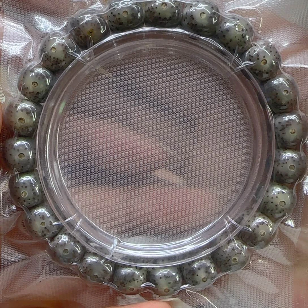 星月菩提手串17殿堂黑冰星月菩提1.0桶单圈