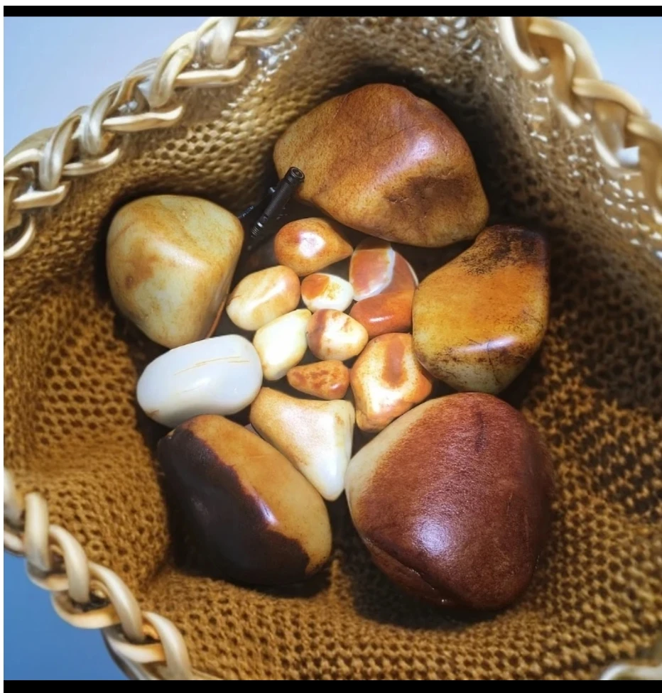 新疆和田料盆景石戈壁石精品直播间选购