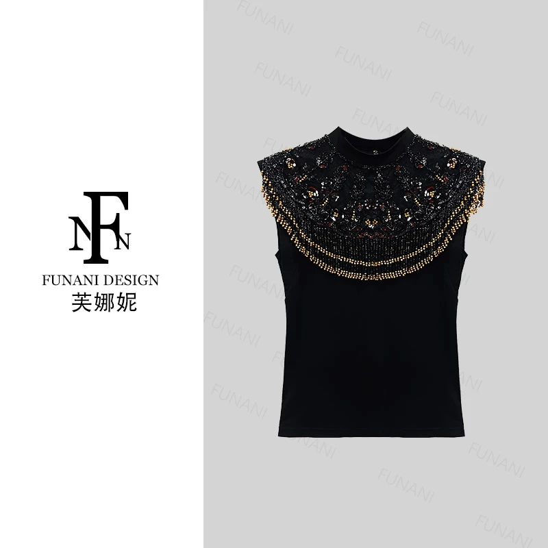 FNN【芙娜妮】2025新款优雅气质复古休闲衣服女上衣F2520199A