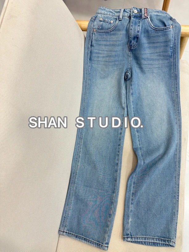 神裤【格子标筷子腿】卡卡 SSJ 格子皮标无弹窄窄腿裤