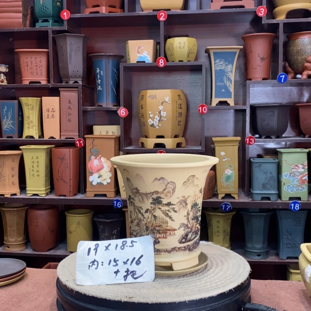 紫砂艺术紫砂花盆