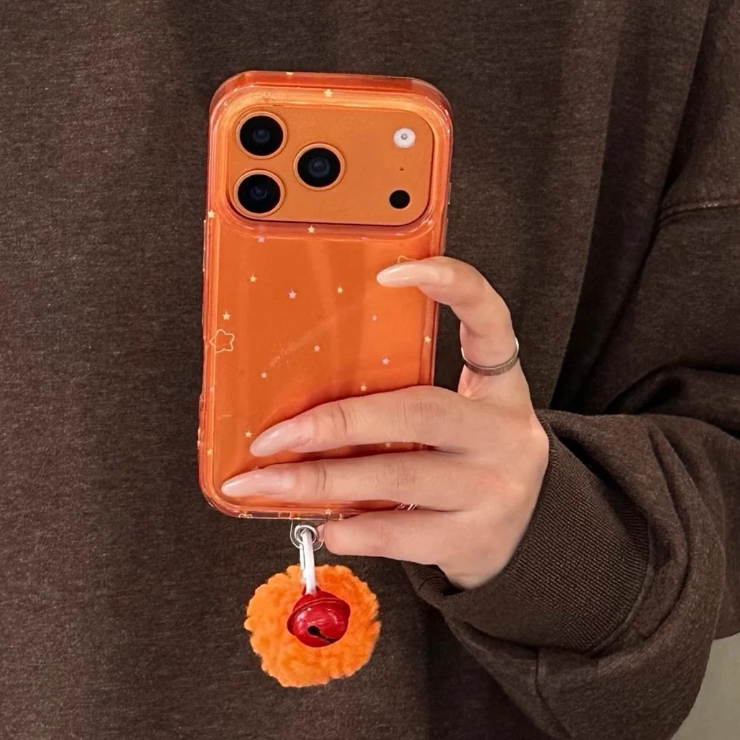 超好看星宇橙小星星适用苹果17promax手机壳iphone16新款15防摔14