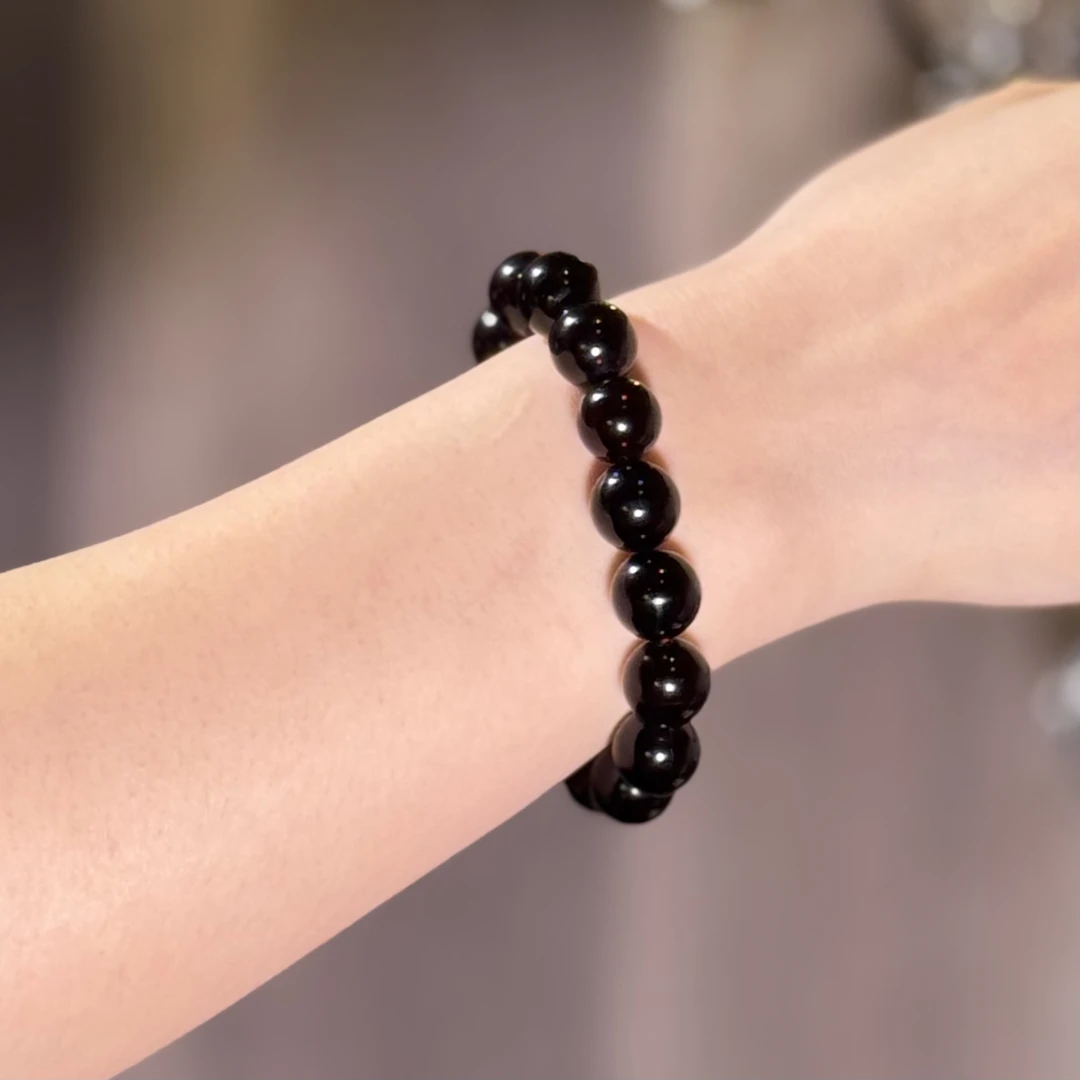 美创珠宝天然原矿无优化琥珀缅甸翳珀12+mm 单圈手串