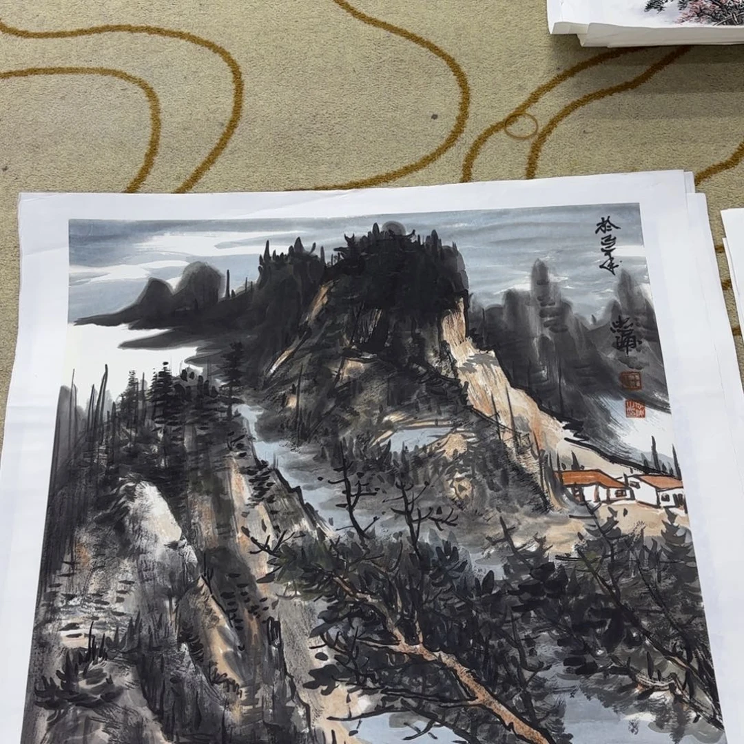 国画国画焦罗松老师作品刘