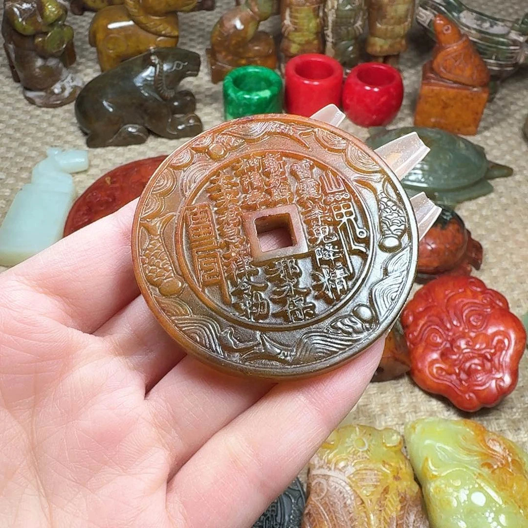 白玉菩提吊坠乐*族挂件