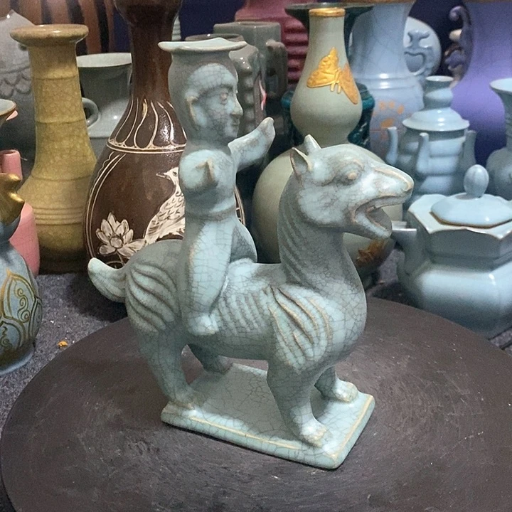 摆件瓷汝窑摆件瓷器瓷器