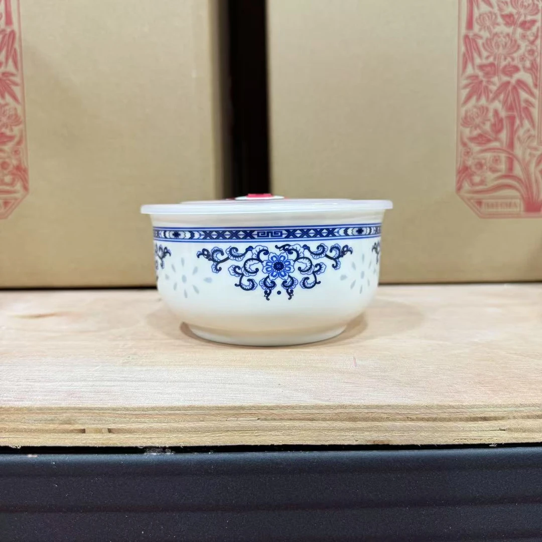 青花玲珑保鲜碗中号