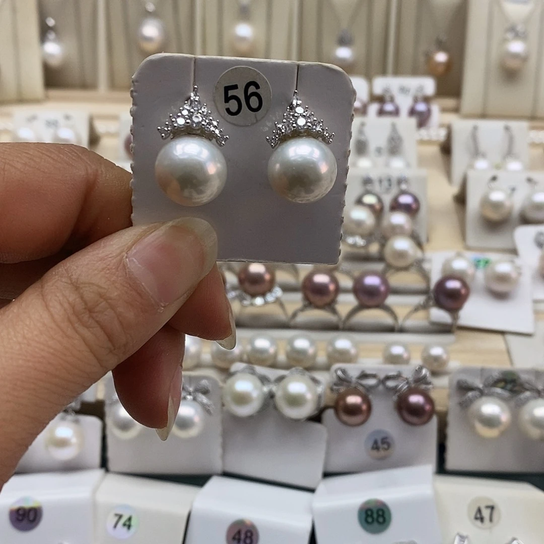 淡水珍珠颈饰银S925镶嵌