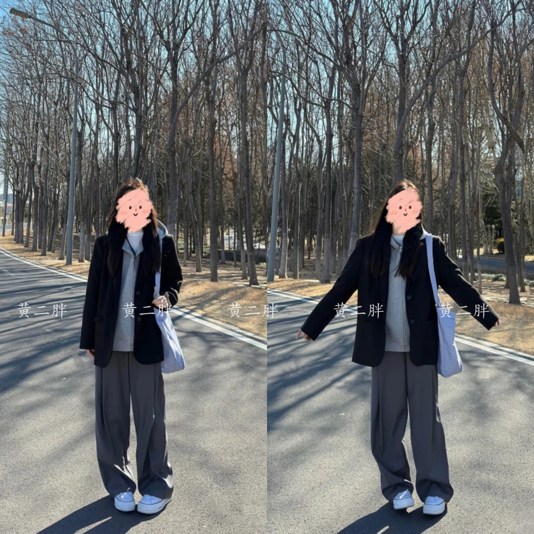 2025春季韩系氛围感穿搭气质高级感西装外套休闲阔腿裤两件套装