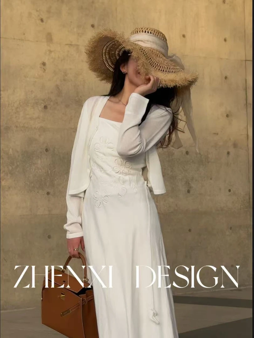 针西【夏凉开衫】高个子穿搭毛织小开衫S70280