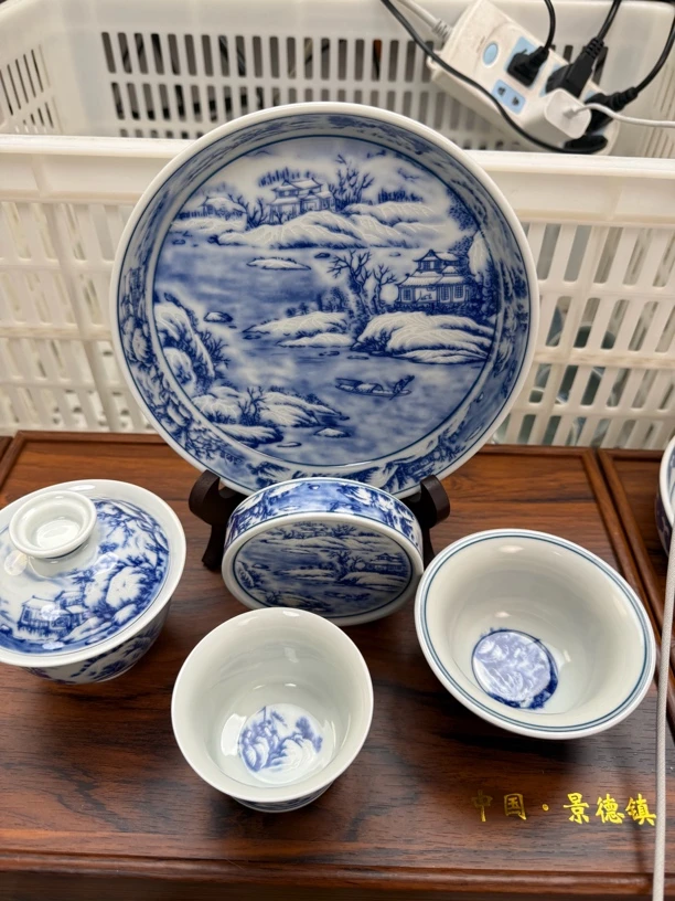 景德镇瑞雪兆丰年陶瓷五件套