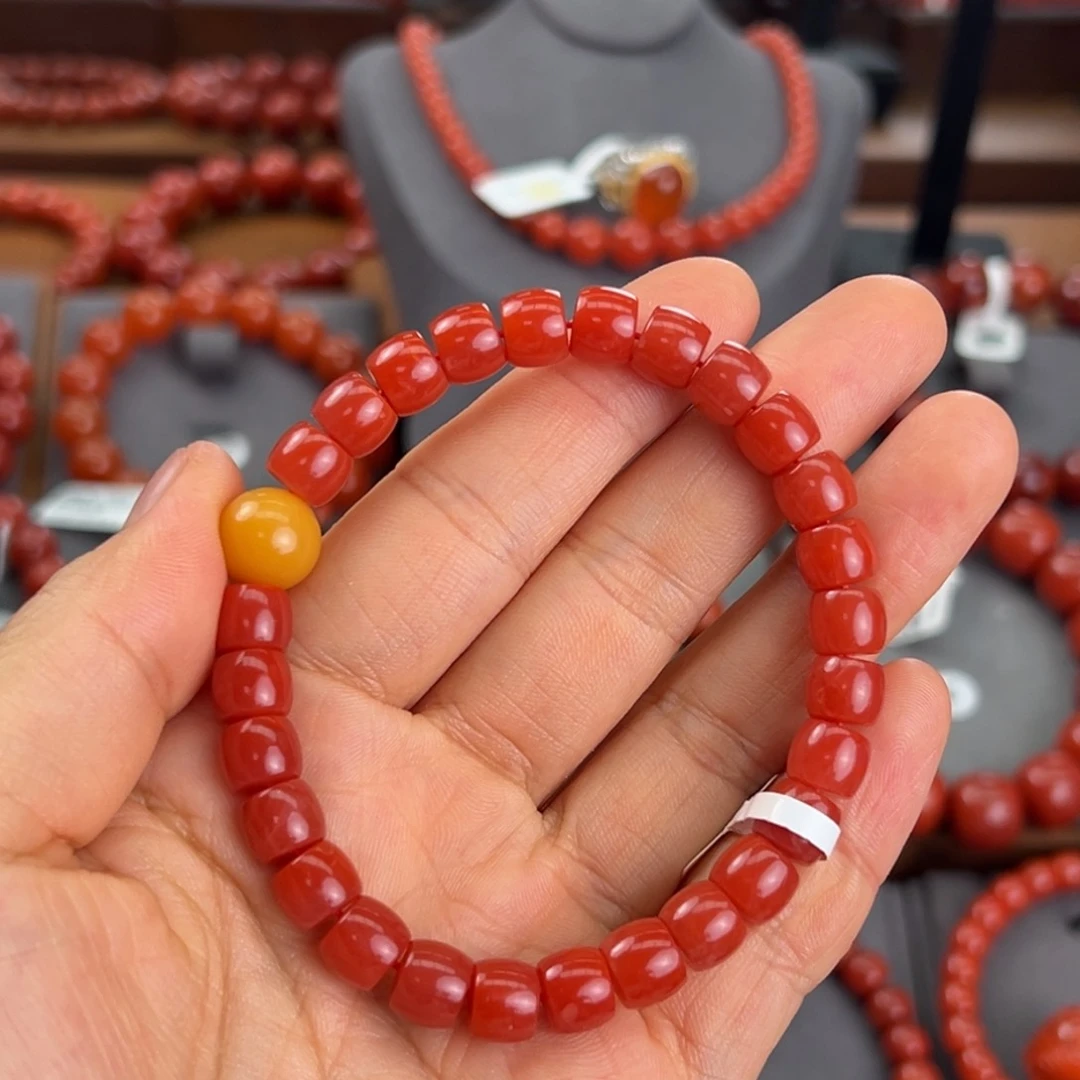 手串未镶嵌南红玛瑙浅***?8mm