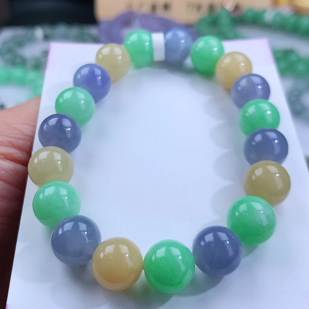 翡翠手链未镶嵌卡10mm