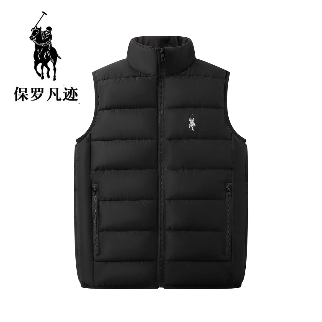 保罗凡迹华3秋冬保暖棉马甲秋冬季潮流休闲马甲保暖棉马甲加厚