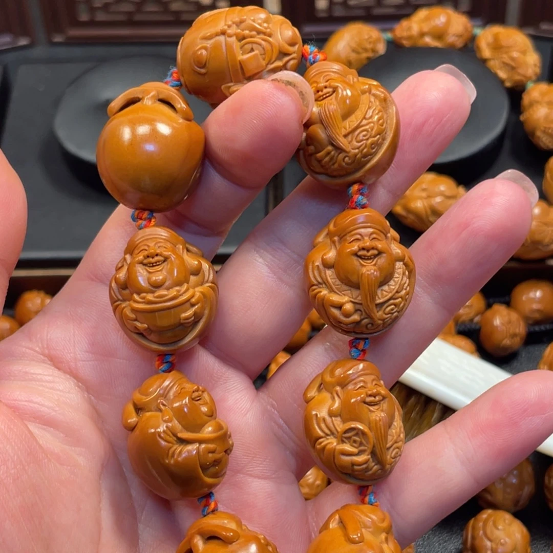 手串/手链橄榄核光背财神