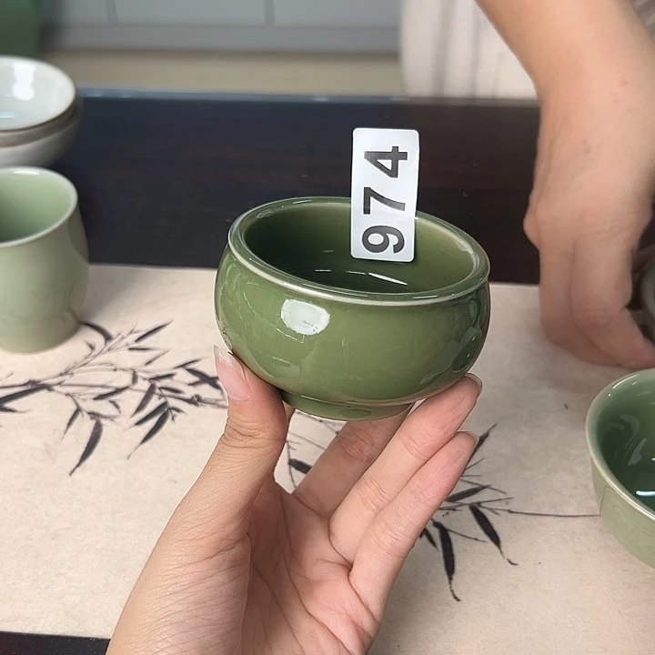龙泉云间青瓷小米茶器
