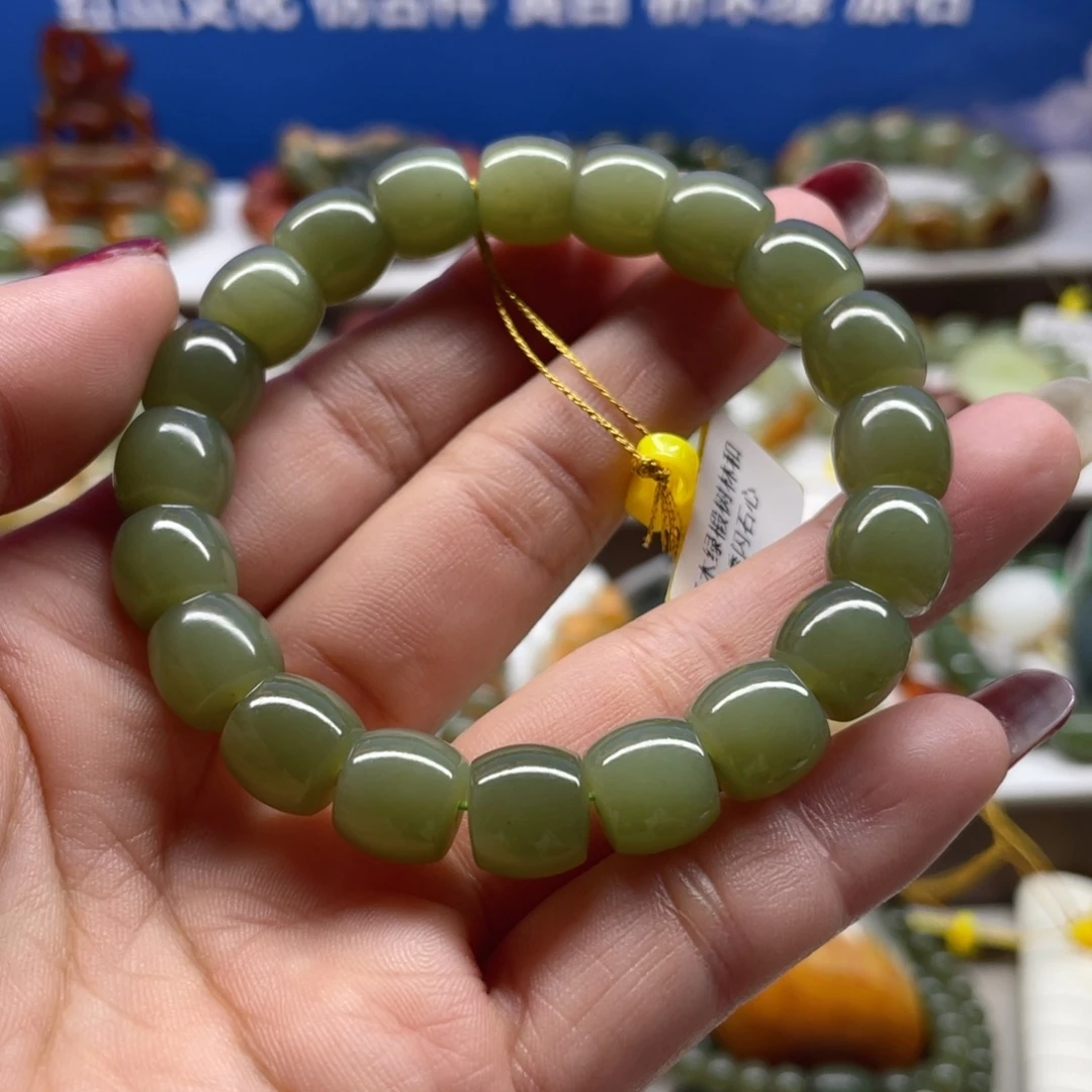 未镶嵌手串透闪石质玉