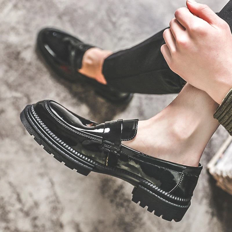 Npkp Couture官方正品/男鞋夏季透气2025新款乐福鞋男一脚蹬豆豆