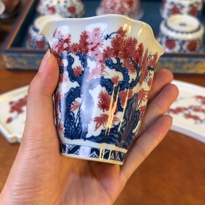 安***静摆件景德镇茶器百宝箱陶瓷