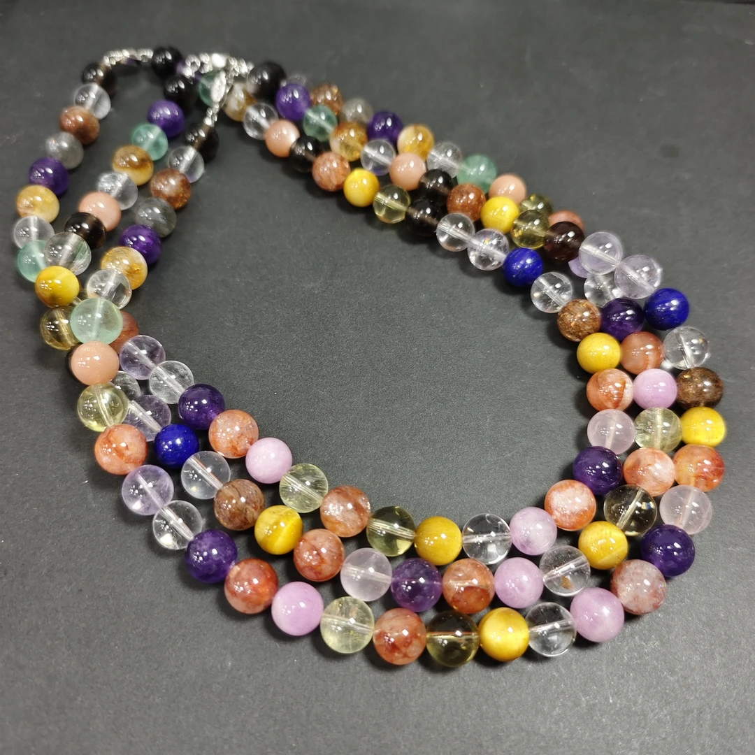 【书记甄选】天然原创水晶项链 多样性发一件 约10mm 8115CF