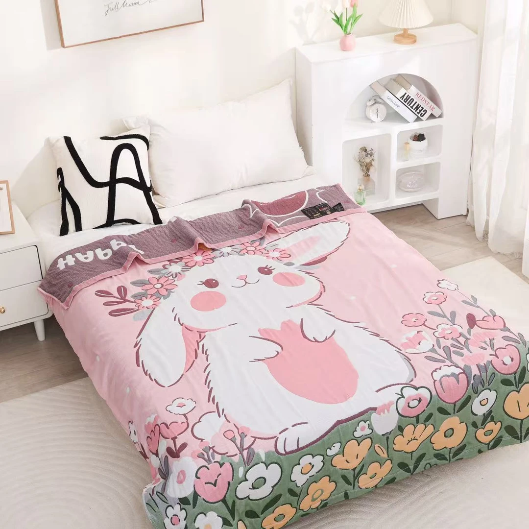 大耳朵兔（泡芙被）1.5*2.0四季通用透气性好