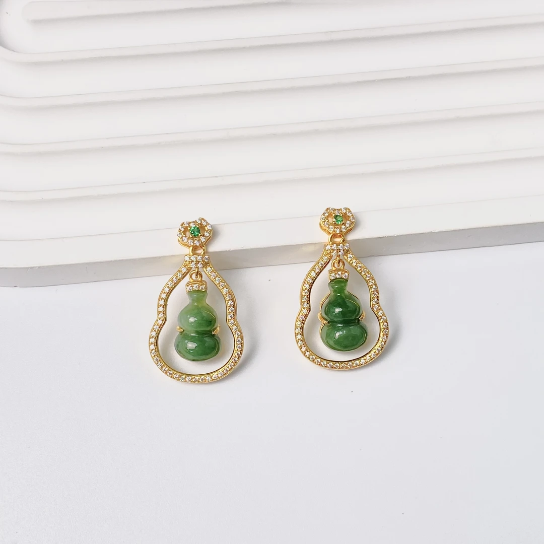 【一阳珠宝】 s925和田玉葫芦吊坠Y09H77【尺寸约9*12mm】多样性发一