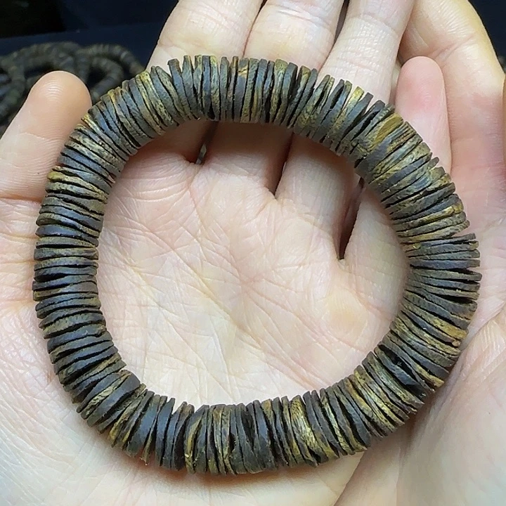 手串沉香+沉水1.2片片珠单圈19克