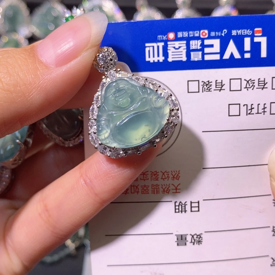翡翠未镶嵌颈饰天然