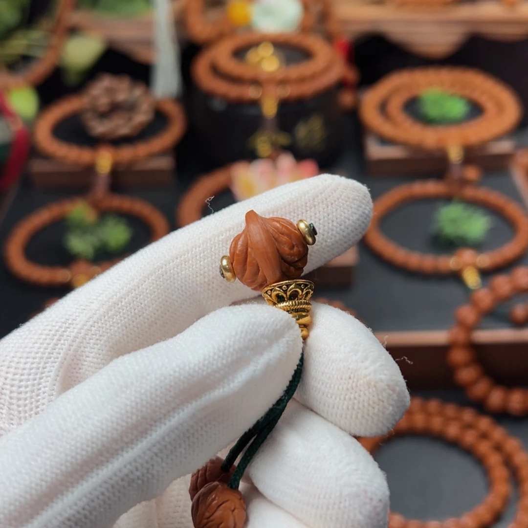 吊坠桃核锋*原籽三通