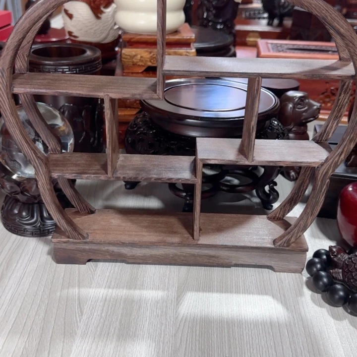 手工艺品琉璃红木工艺品两个