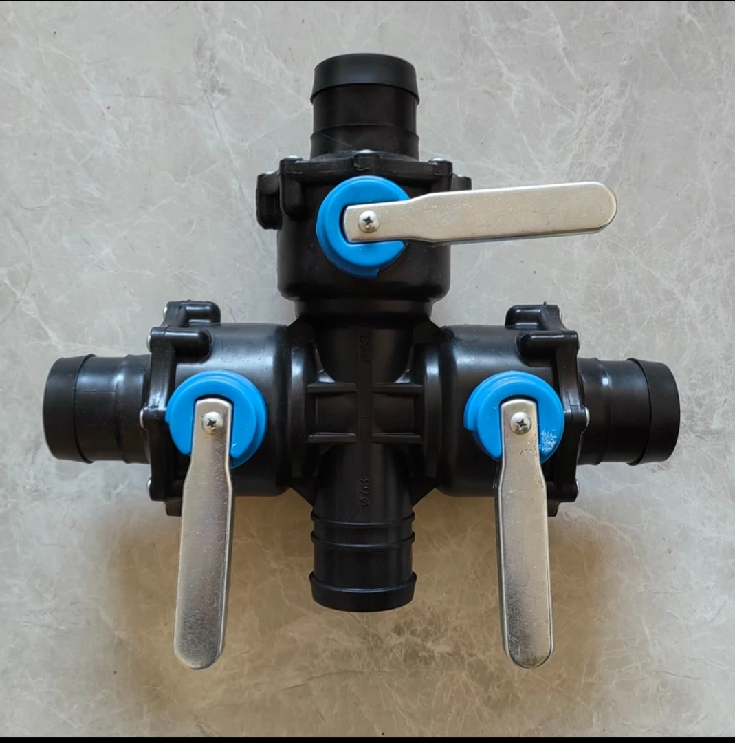 农用大流量滴灌浇水专用三阀三通四通加厚耐用防冻多层保护配件