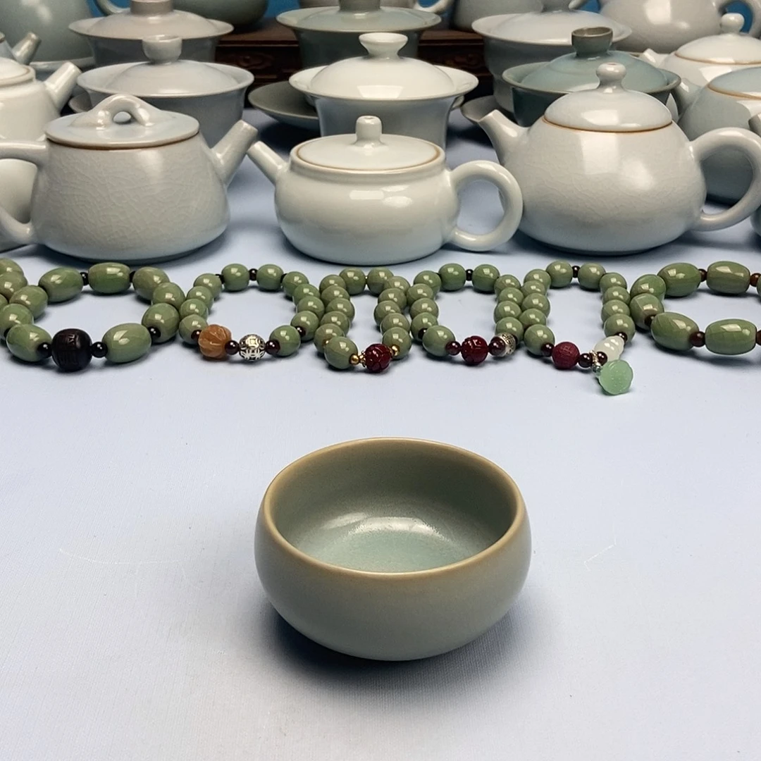 杯仿古釉禅定杯原矿原釉原产地