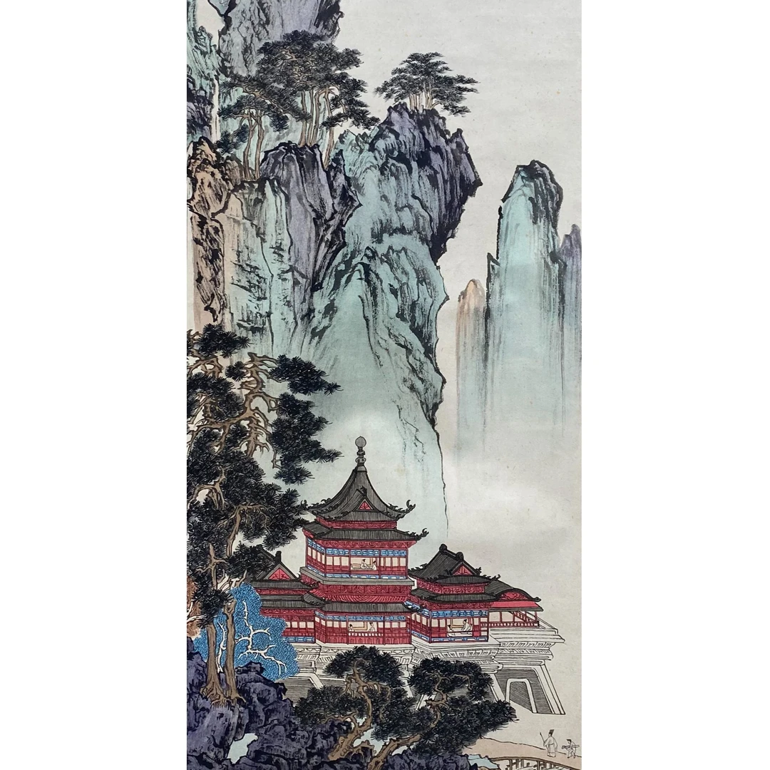 DY3013心畬 山水 纸本36*92 2376