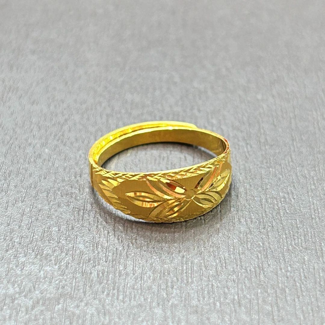 【店长专享】足金999投资金攒黄金金枝玉叶戒ZBHJJ448克重多退少补