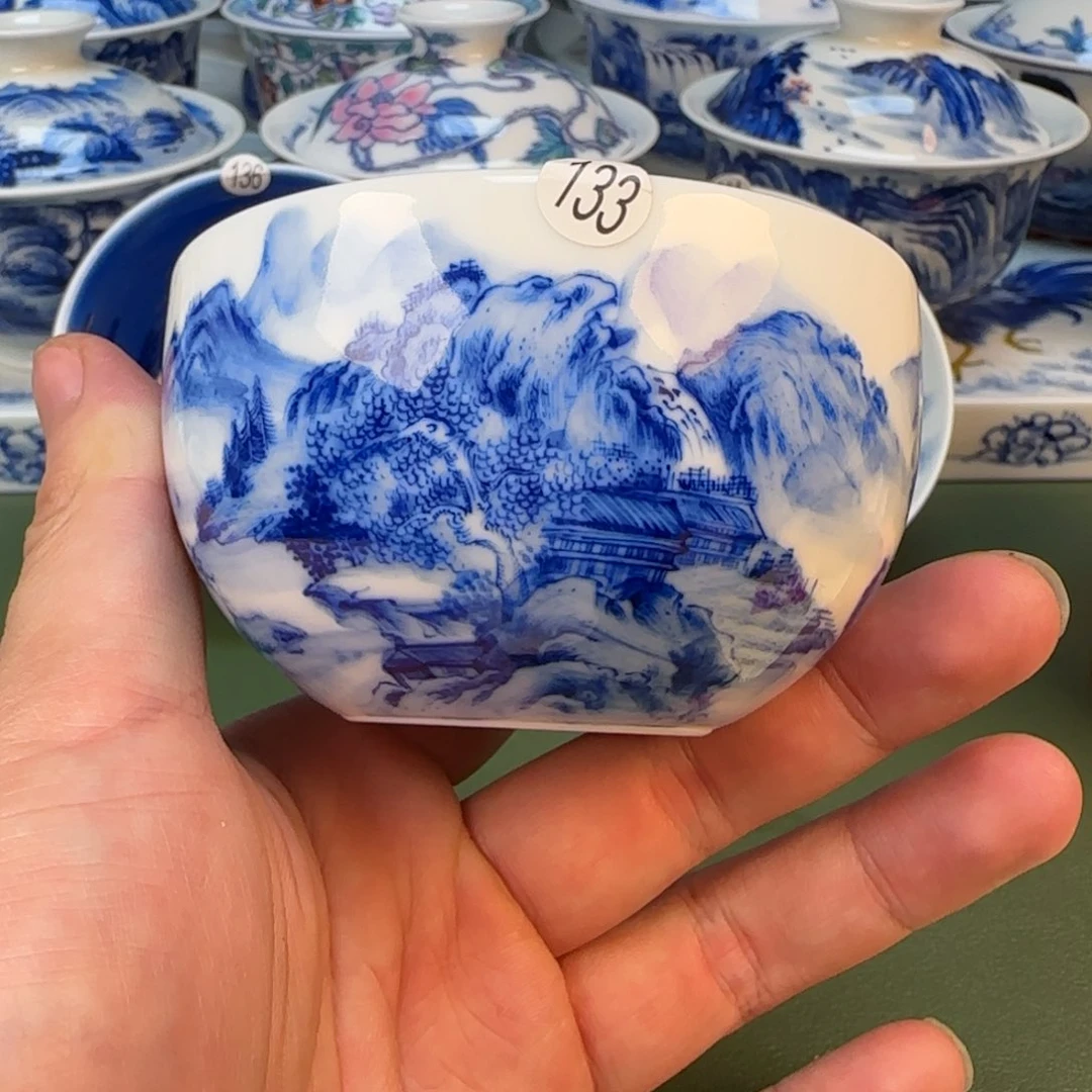 彦祖纯手工手绘茶具133