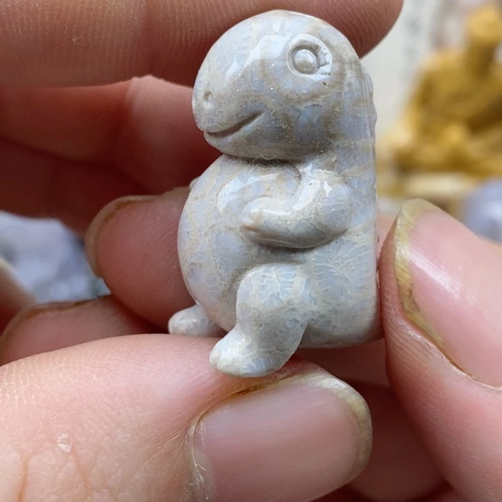 颈饰未镶嵌硅化珊瑚（珊瑚玉）小
