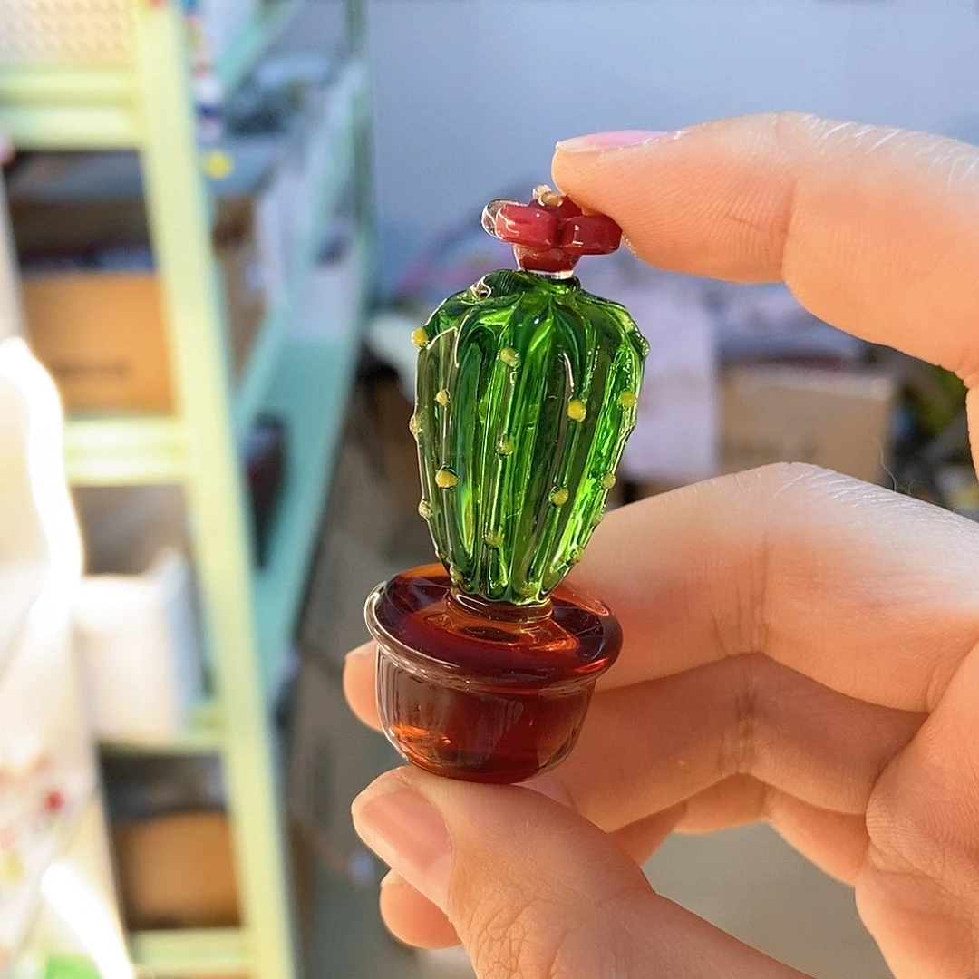 琉璃手工艺品仙人掌