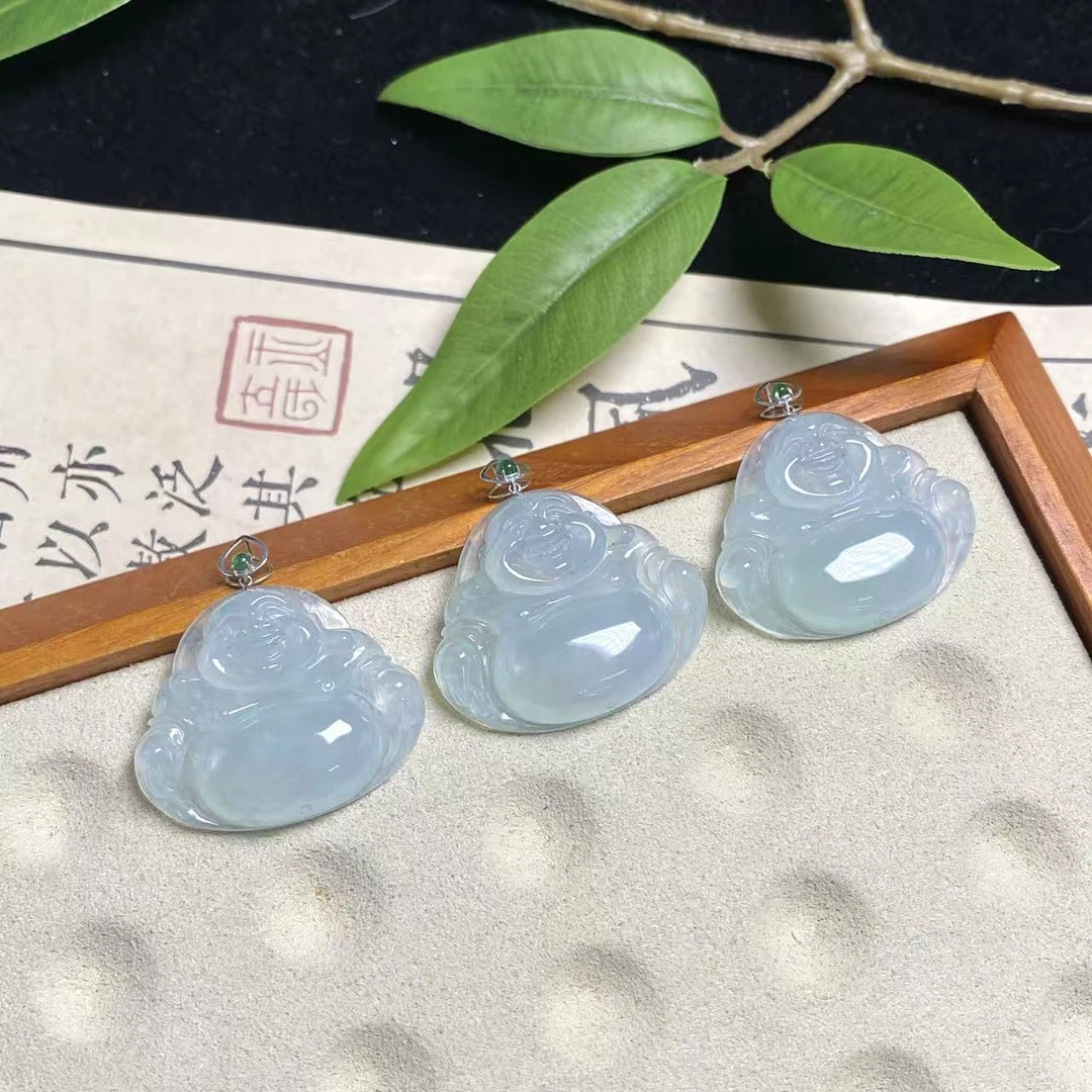 思懿手镯之家-18K翡翠佛公-约24*29*5mm-QC-801199-多样性发一