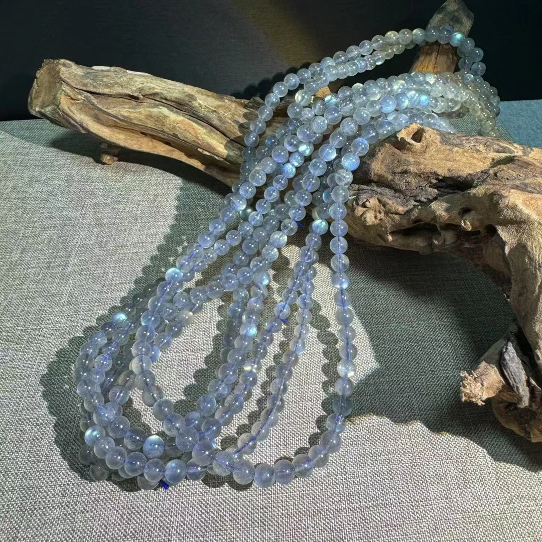 【云上苏苏】Z109 高货灰月光多圈手串6-7mm 多样性发其一