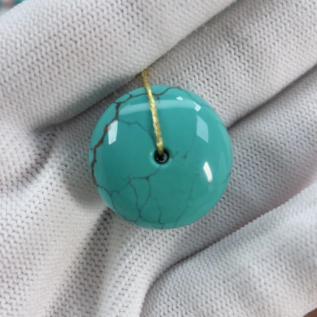 绿松石颈饰18K金镶嵌