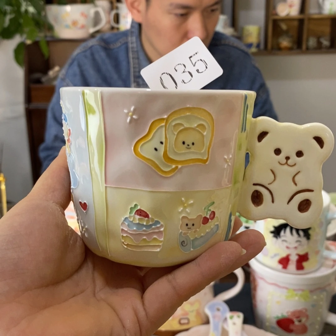 瓷片景德镇釉下彩手绘