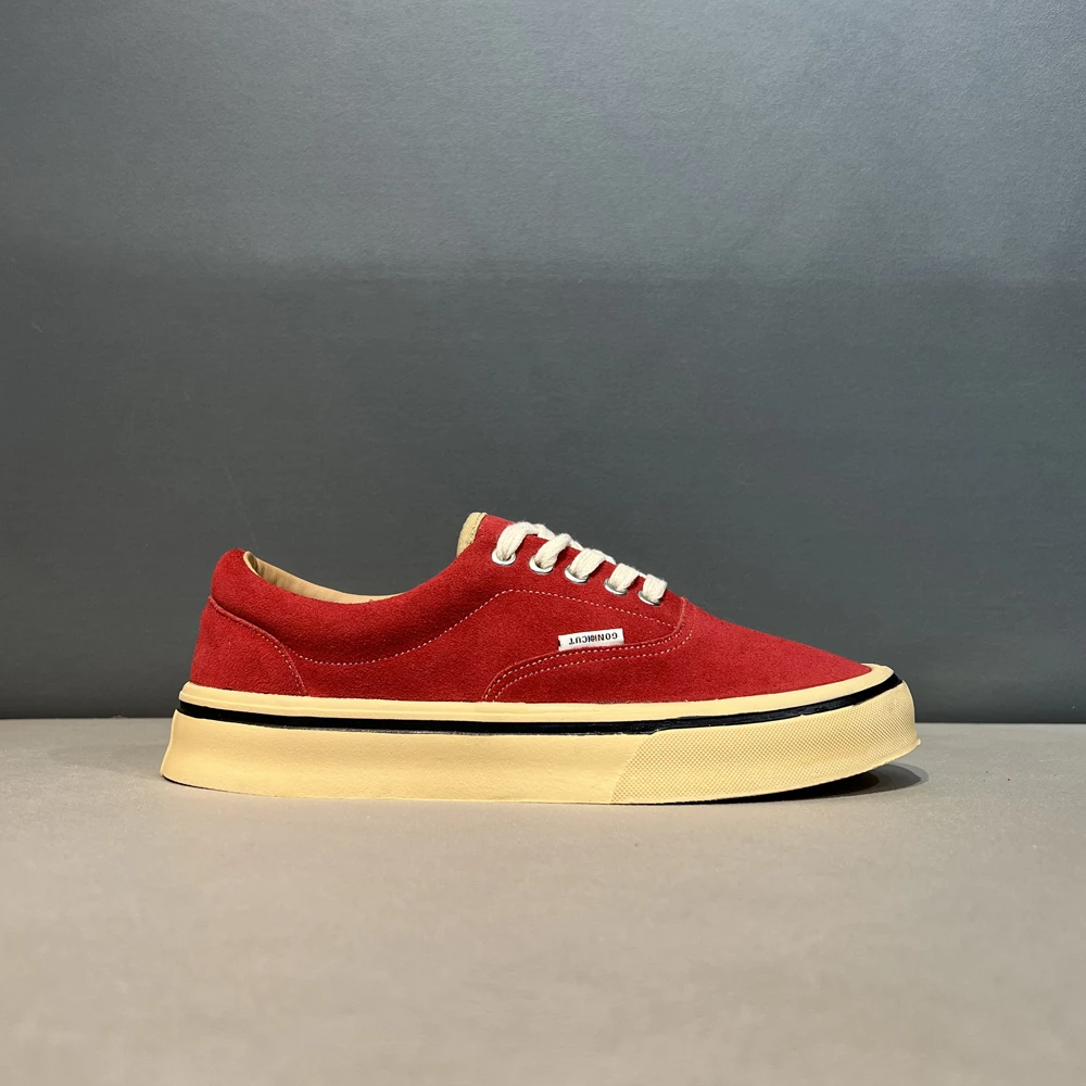 真牛皮翻毛皮百搭板鞋时尚运动软底软面舒适男潮流休闲鞋2025新款