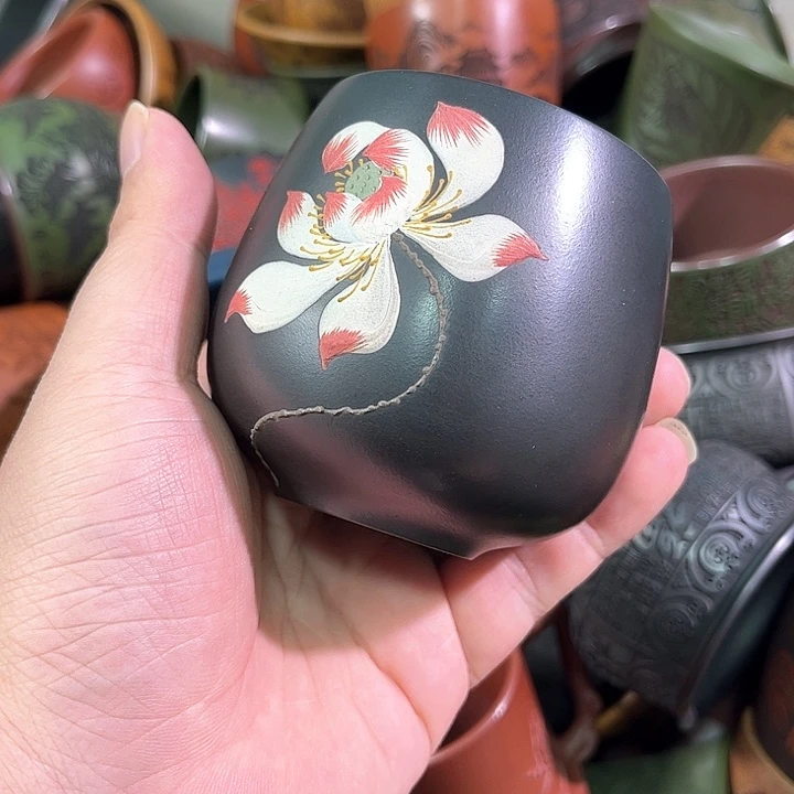 茶杯紫砂全手工紫砂主人杯