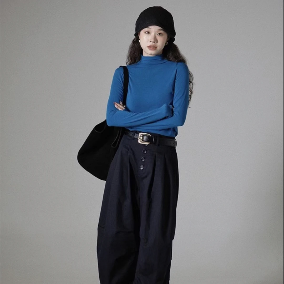 设计感新款《外贸欧版长袖打底衫》女装内搭洋气长袖T桖